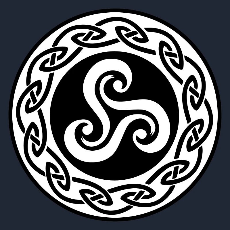 Triskell avec decor celte