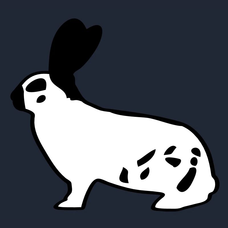 Le géant allemand pie lapin lapin