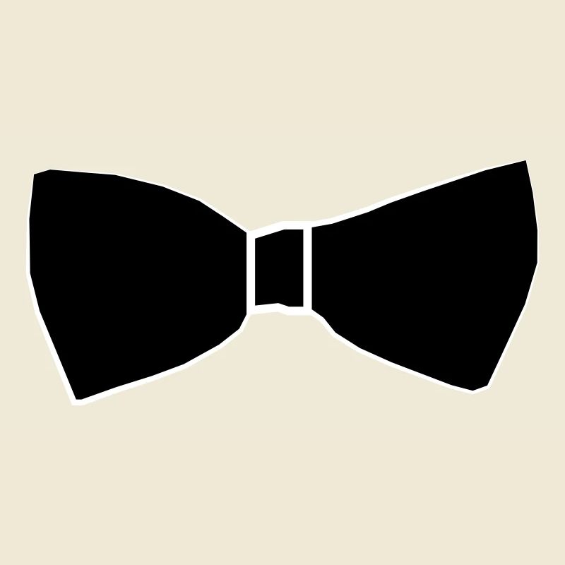 Faux schwarzer Fliege