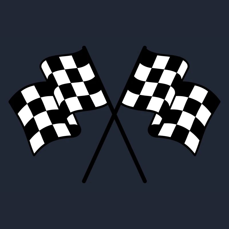 Drapeaux à Damier 2 couleur