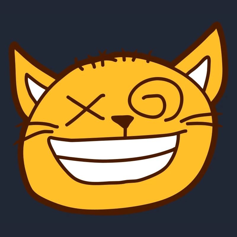 Insane Cat Squints Funny Crazy Grimace