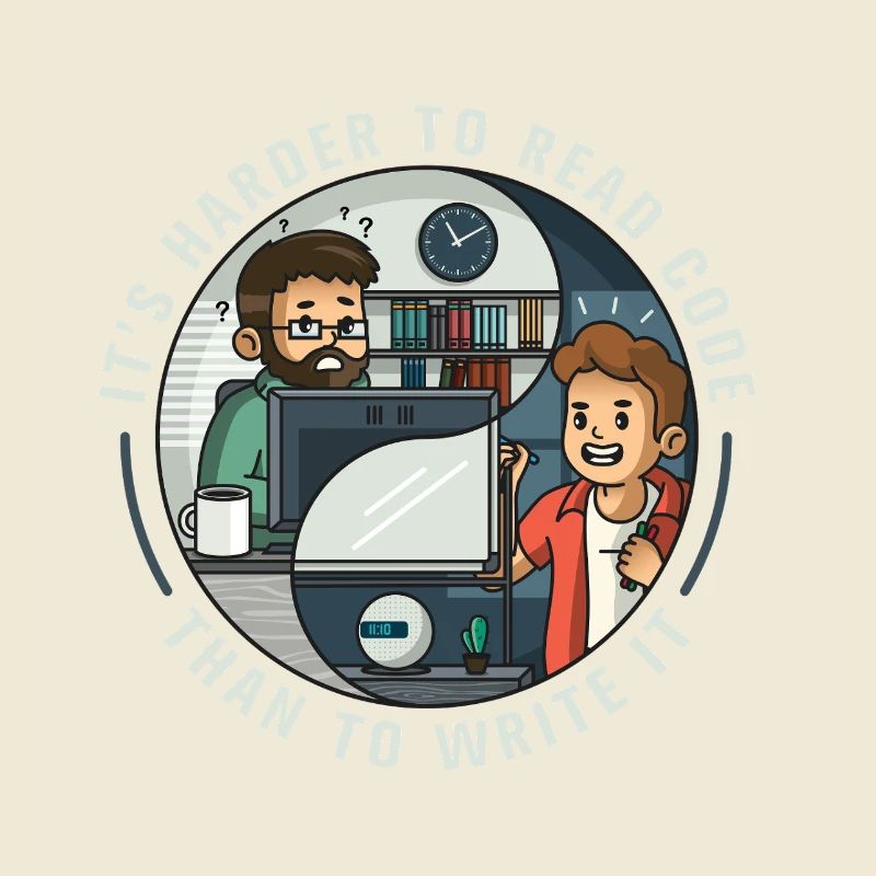 It's harder to read code than to write it