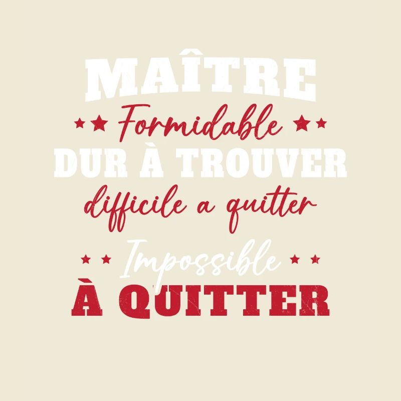 Maître formidable idée cadeau maître d'école