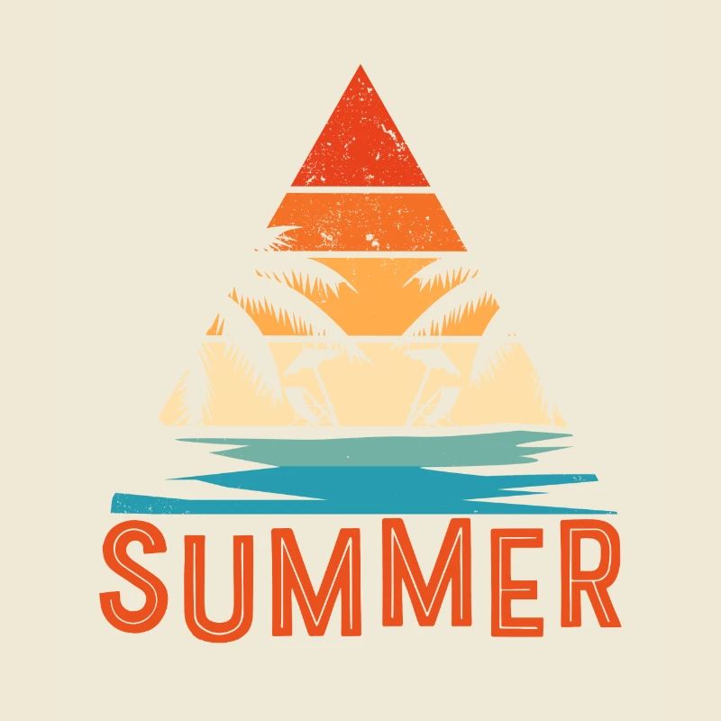 Summer vibes palm tree