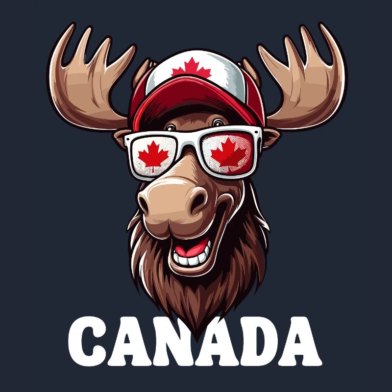 Canada Canadian Moose Maple Leaf Canada Trip Funny