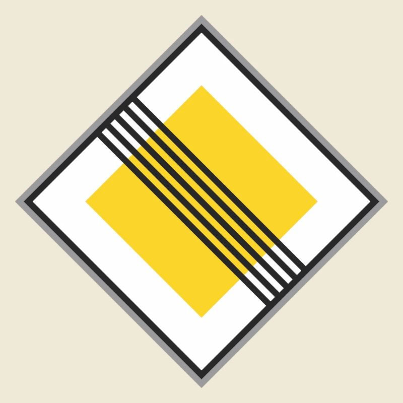 Panneau routier de restriction Jaune