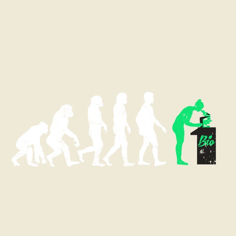 Biologe evolution geschenk beruf biologie mikro