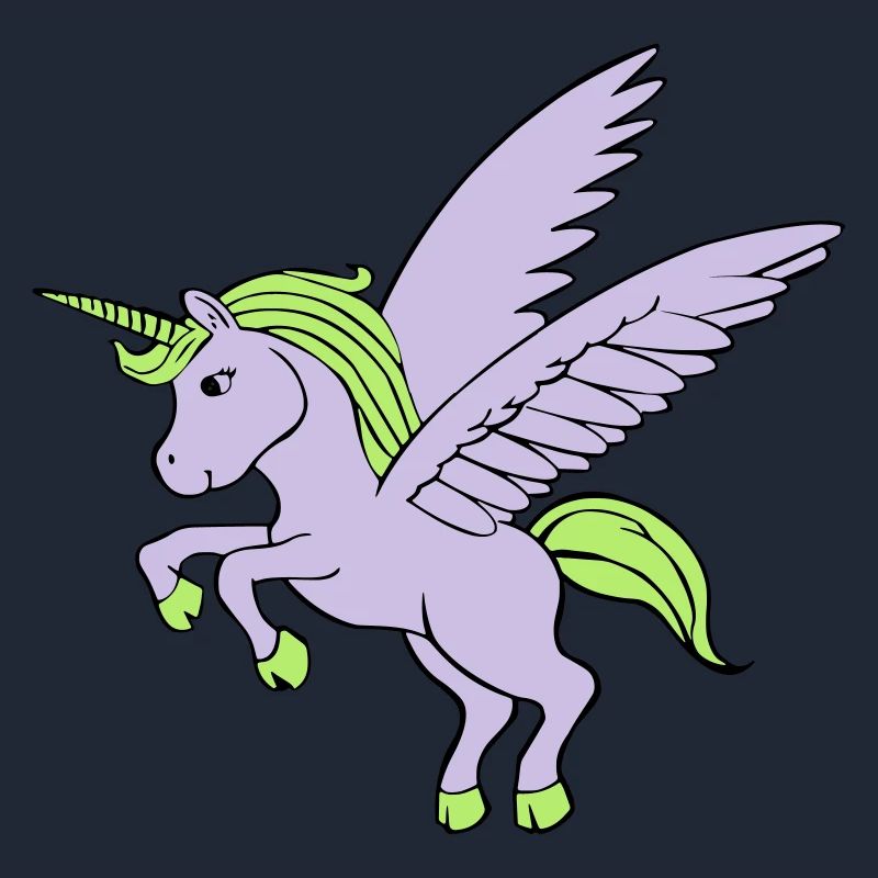 Unicorn with wings