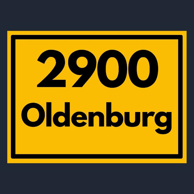 Panneau de lieu - puis rétro ancien code postal 2900 OLDENBURG