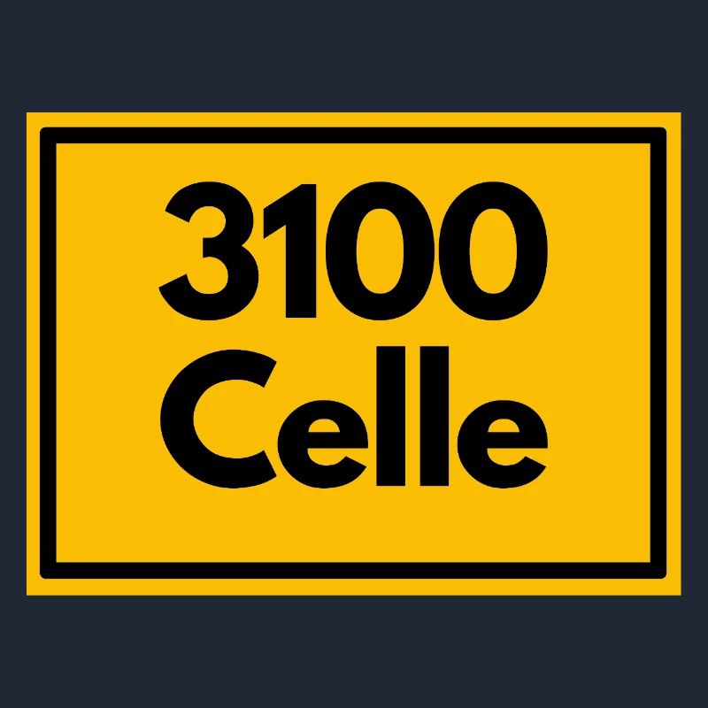 Panneau de lieu - puis rétro ancien code postal 3100 CELLE