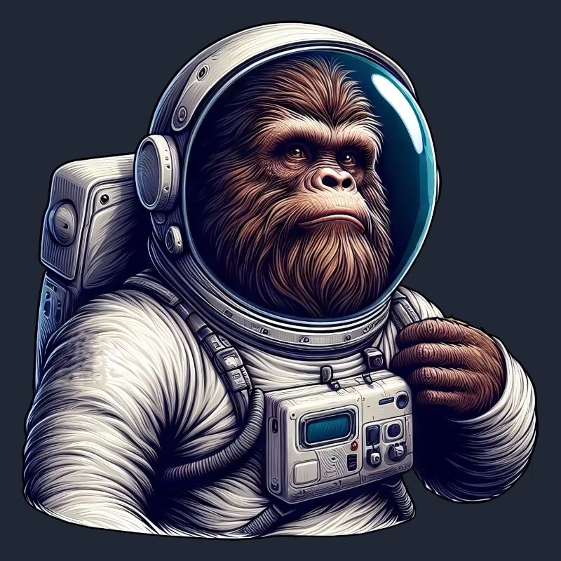 Astronaute gorille dans l’espace