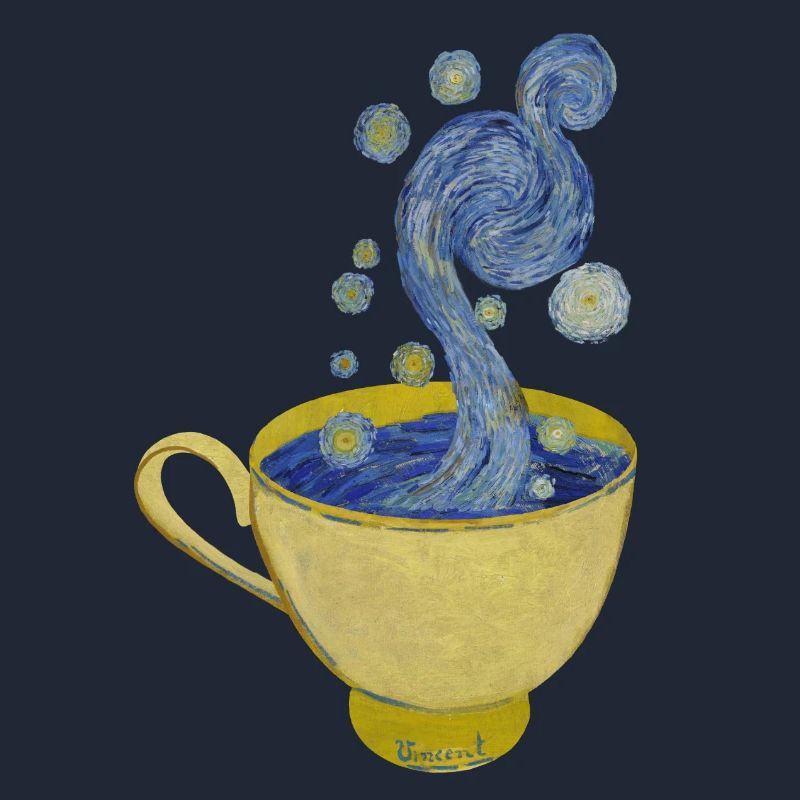 Café étoilé, Nuit étoilée - Vincent