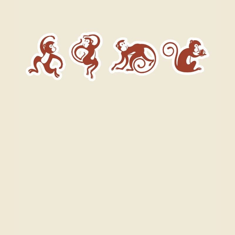 Monkey circus monkey funny design graphic