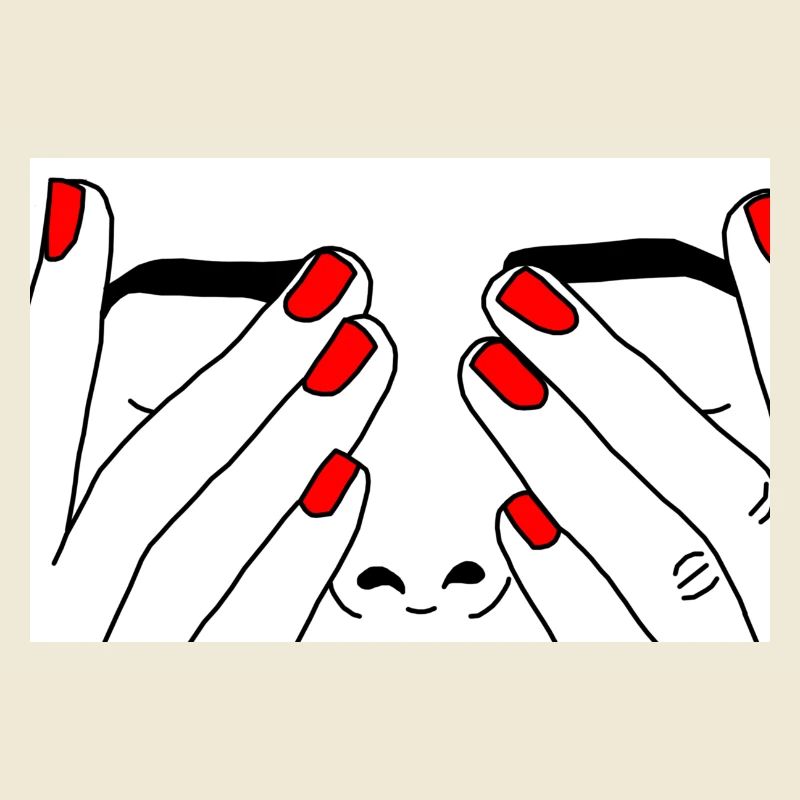 Face red nail