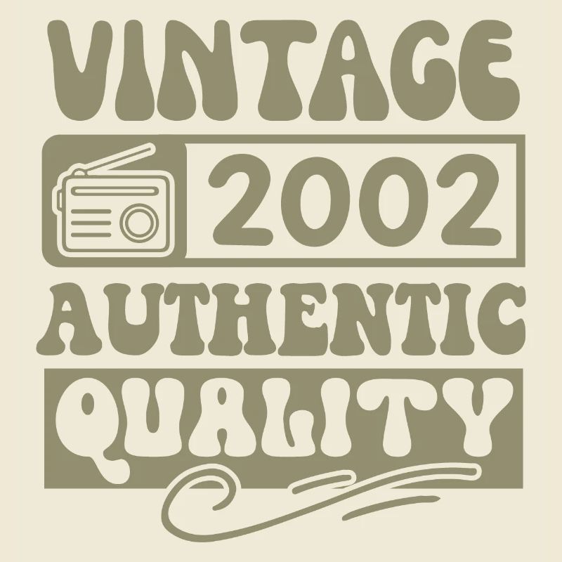 Authentic 2002 Millésime 2002 - Vintage 2002 Rétro