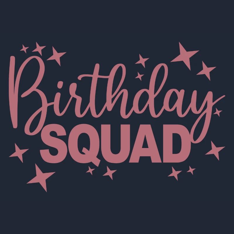Birthday Squad Matching Gruppe Geburtstagsfeier Geschenk