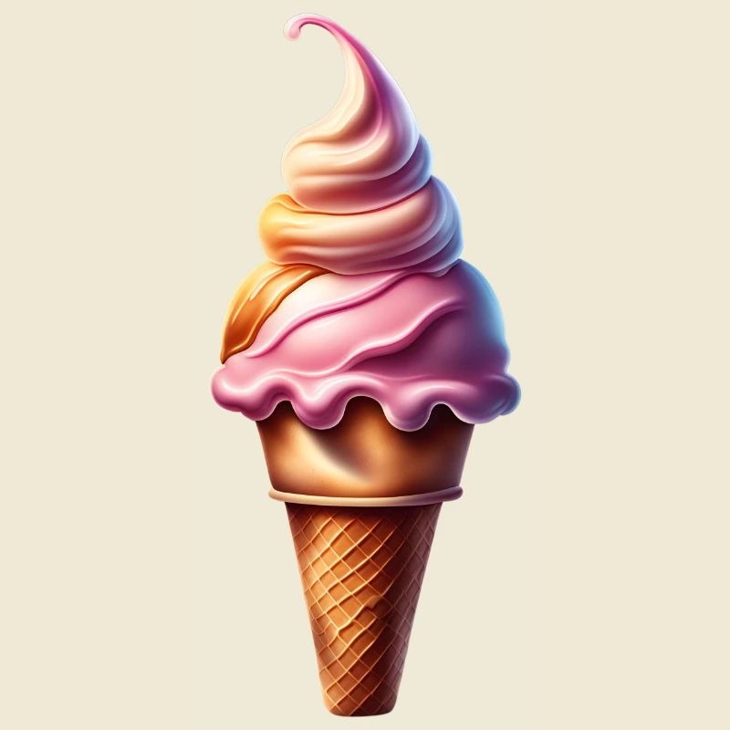 Süße Eiswaffel