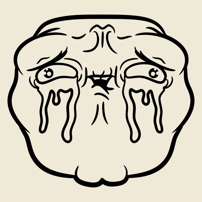 Weeping sad face tears unhappy