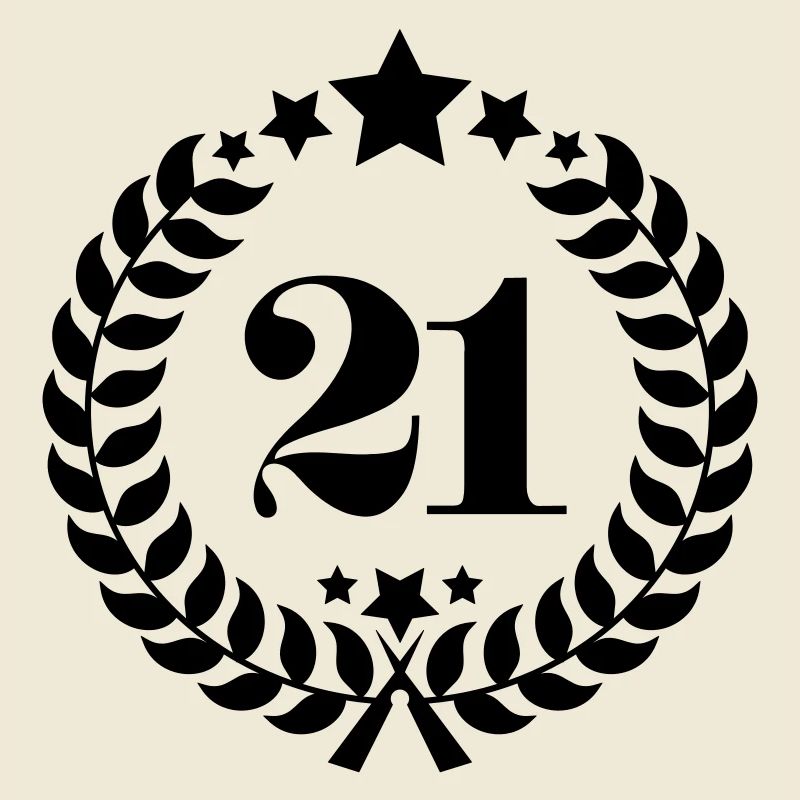 21ter numéro de bague d'anniversaire 21 ans
