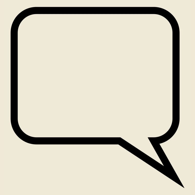 Sprechblase // Comic // Spruch machen // Aussage