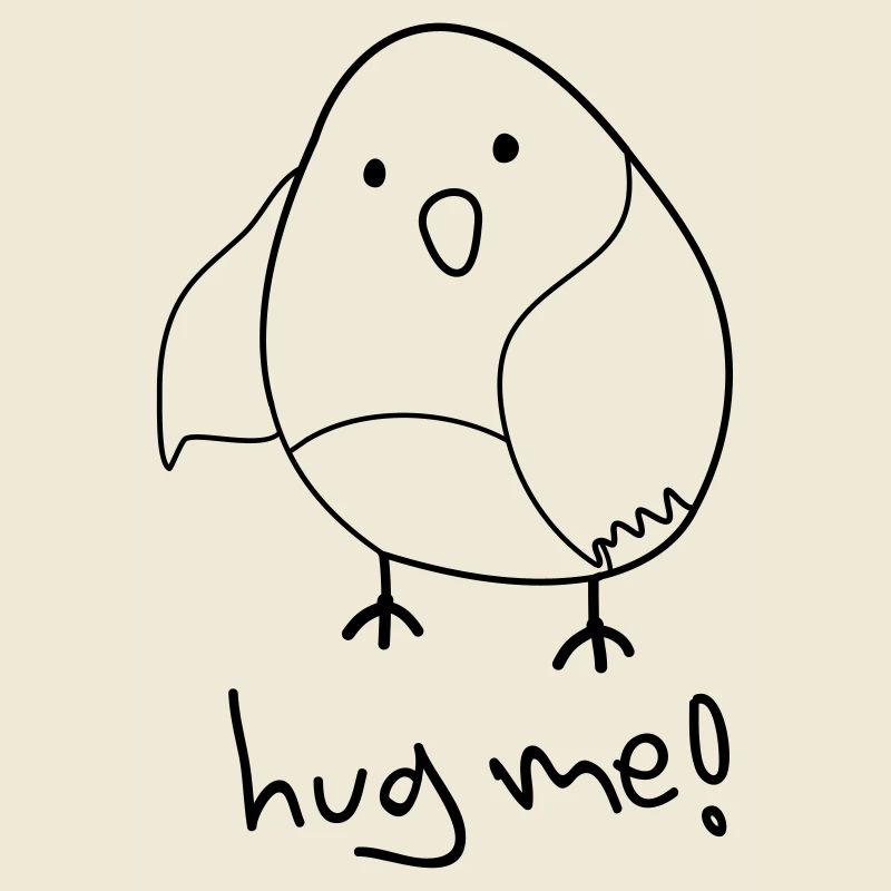 hug me! (Oiseau mignon)