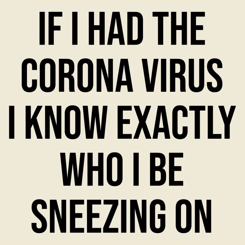 Coronavirus lustiger Spruch Geschenk