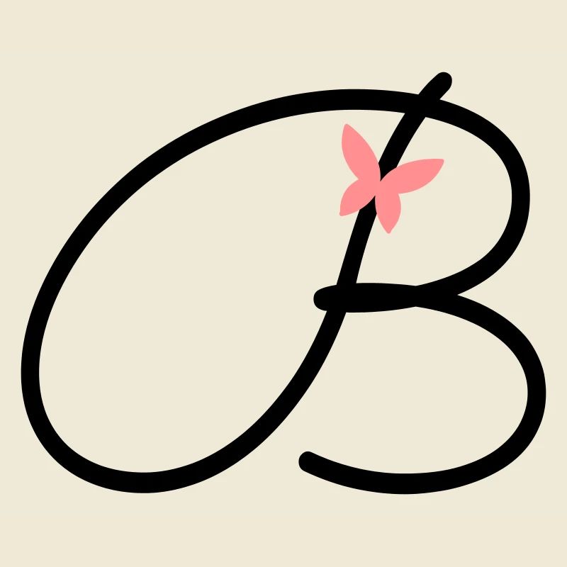 Lettre B Lettre initiale Papillon