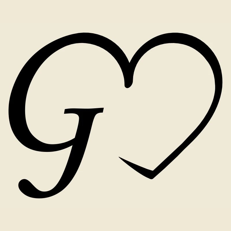 Herz Buchstabe G