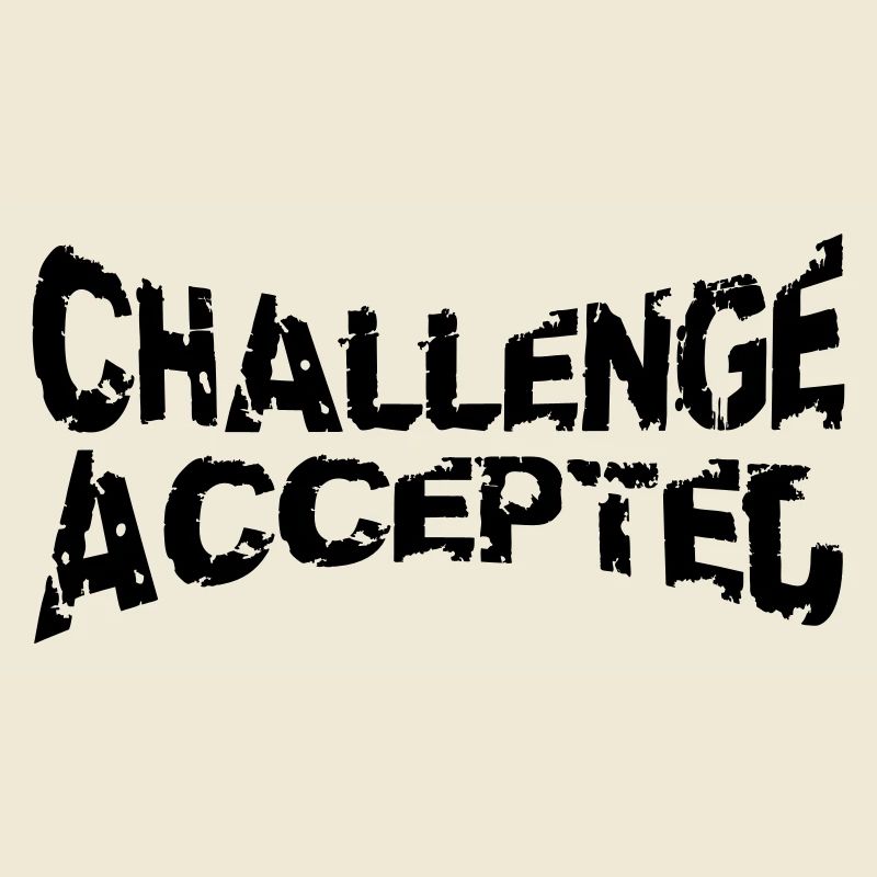 Cooler Stempel Challenge Accepted