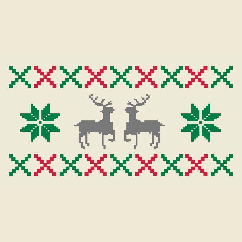 norwegen muster reh weihnachten