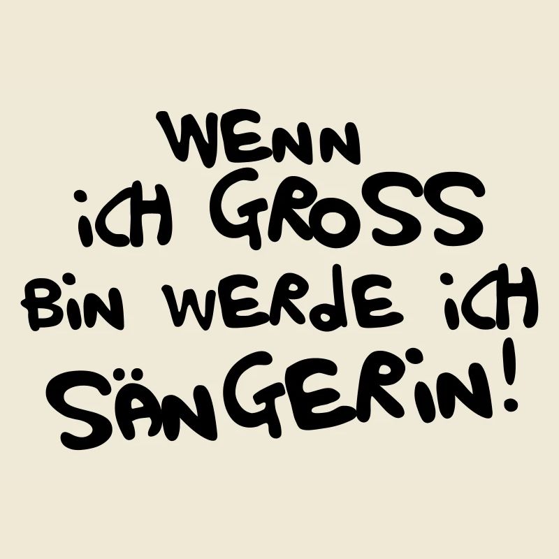 Ich werde Sängerin