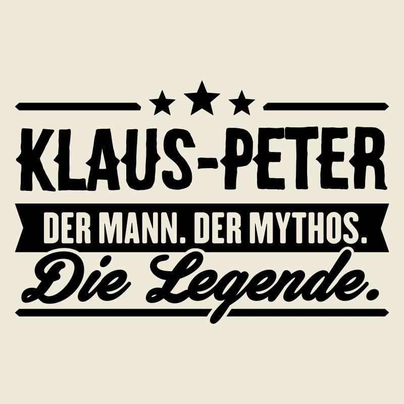 Mann Mythos Legende Klaus-Peter
