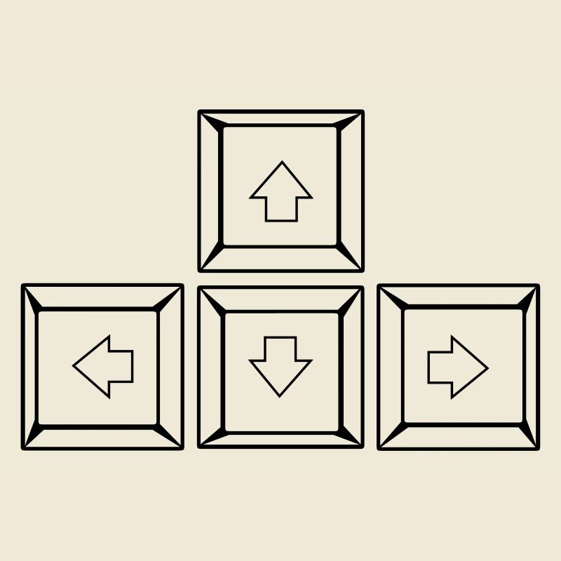 Up Down Left Right Keyboard Buttons (Keys)