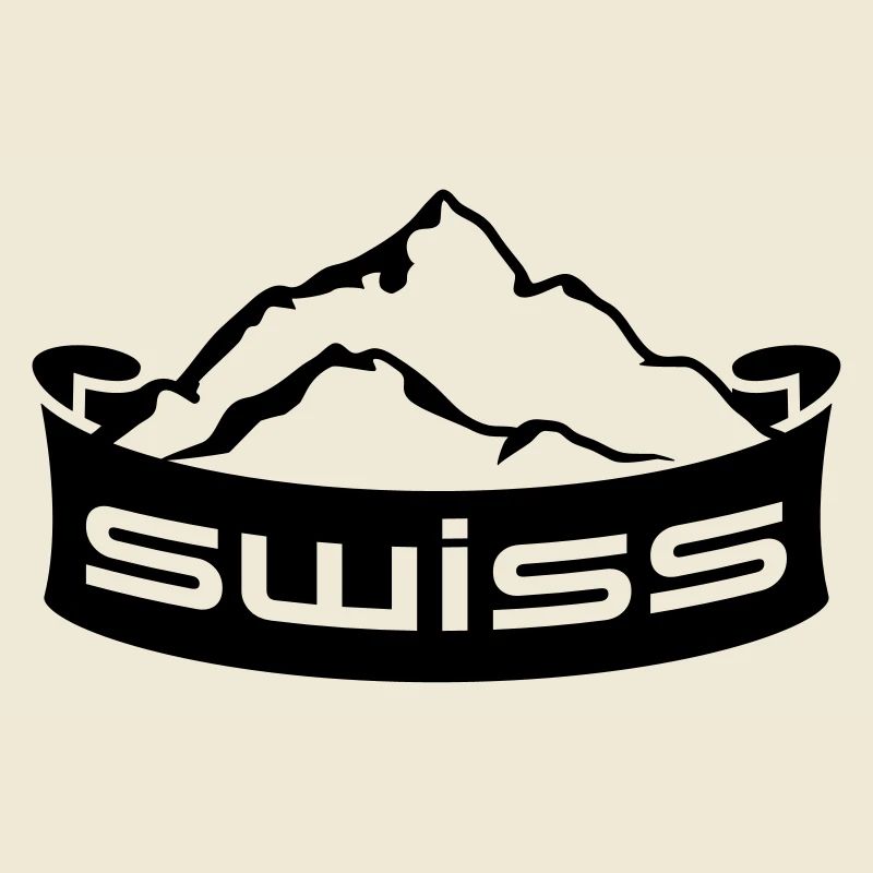 Swiss Mountain Banner Logo