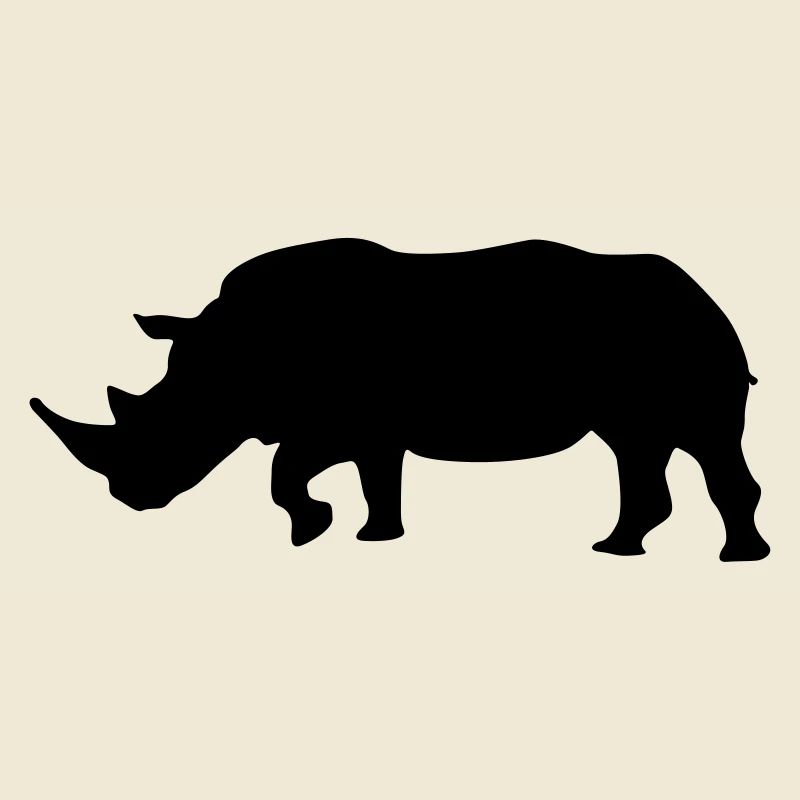 rhino silhouette design