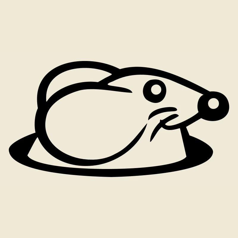 Mouse Ground Hole Mouse Hole Peeps Cute Funny Comic