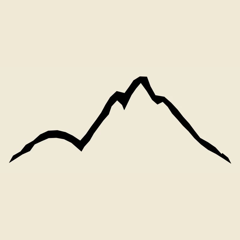 Schöne Berge Linien Design
