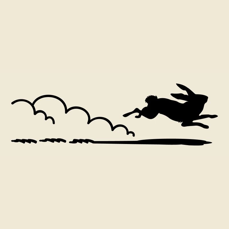 flottes Häschen / running rabbit (1c)