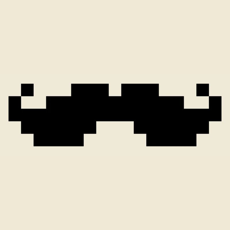 8bit pixel moustache