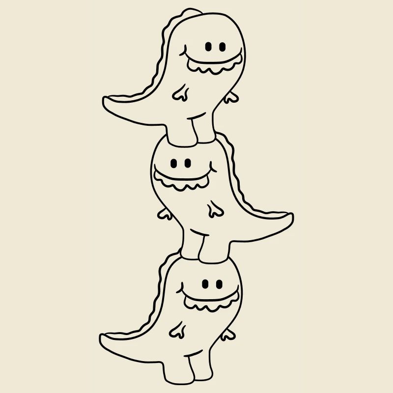 3 Dinos équipe de T-Rex Freunde