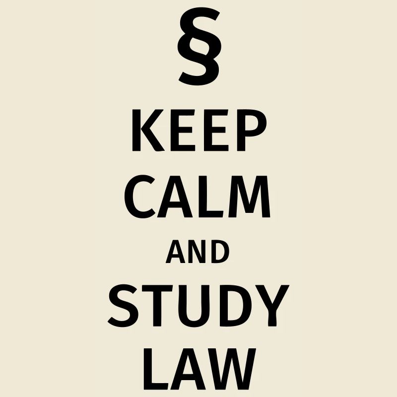 keep calm and study law