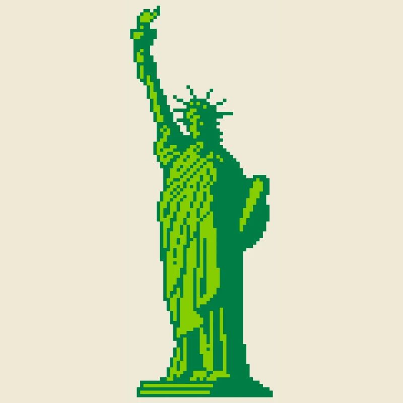 8bit Freiheitsstatue