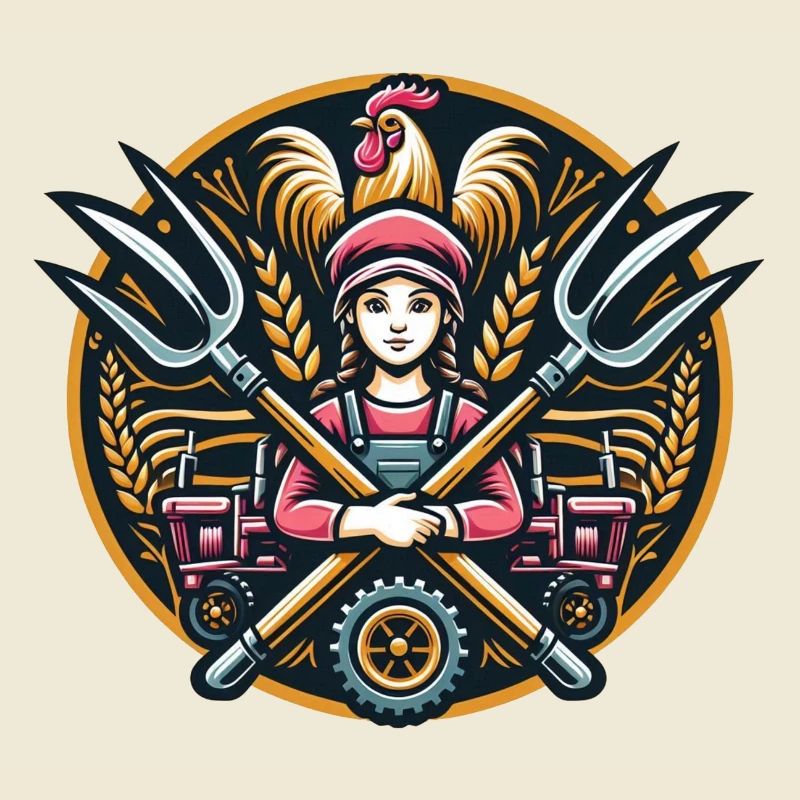 Mädchen vom Dorf Logo