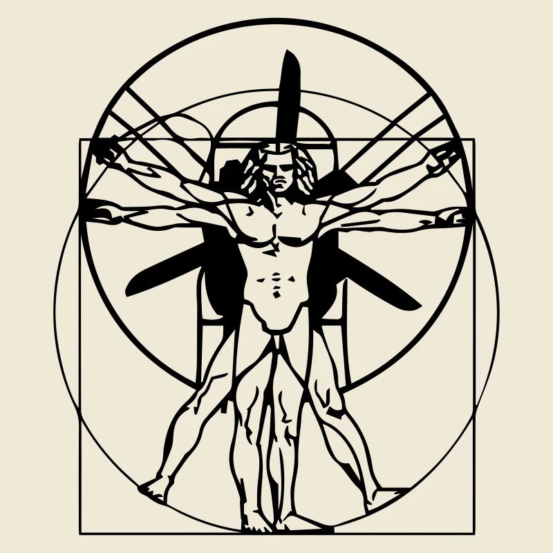 Leonardo da Vinci Vitruvian PPG Man
