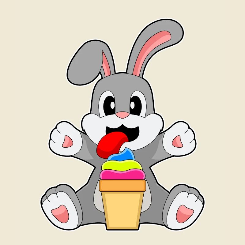 Hase Eisbecher