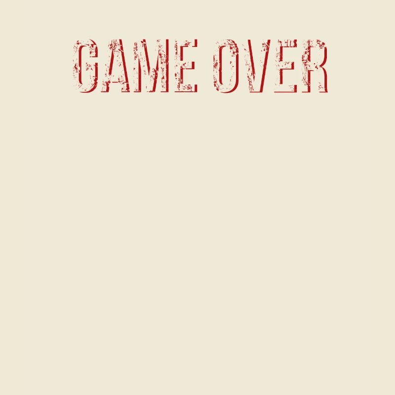Gaming Game Over grunge frame red