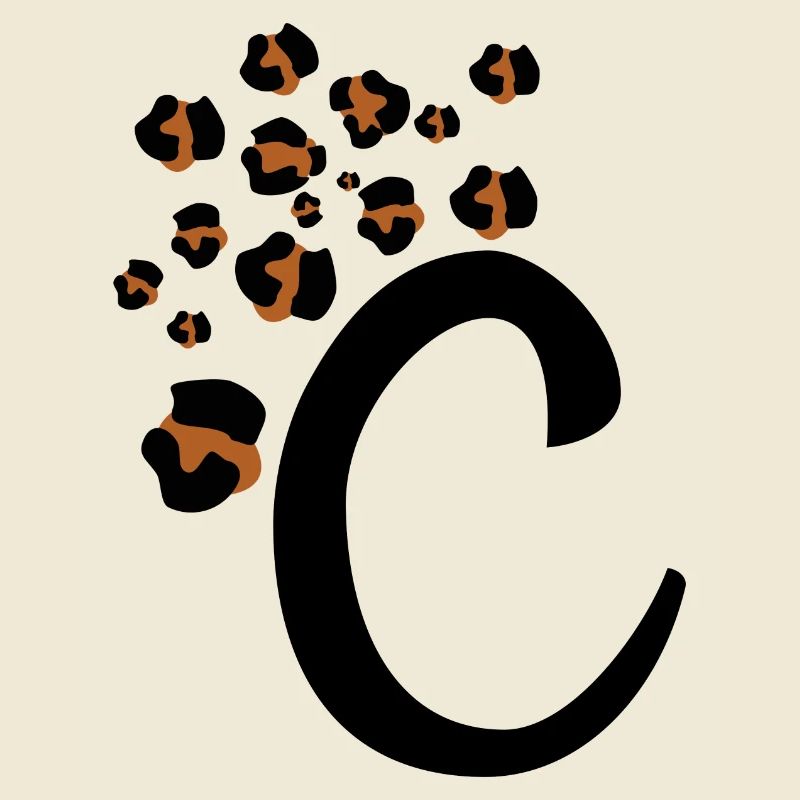 Letter c leopard patterns