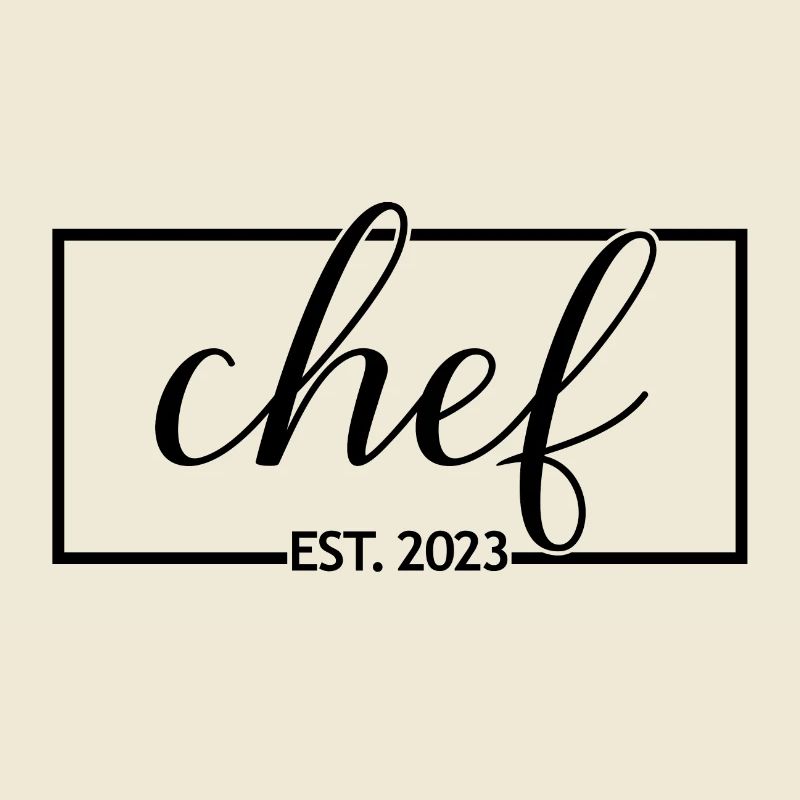 Chef Est. 2023 Absolvent Koch Culinary Art Student