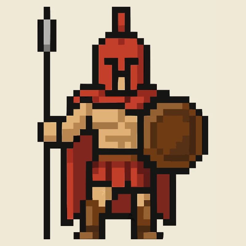 Pixel spartiate