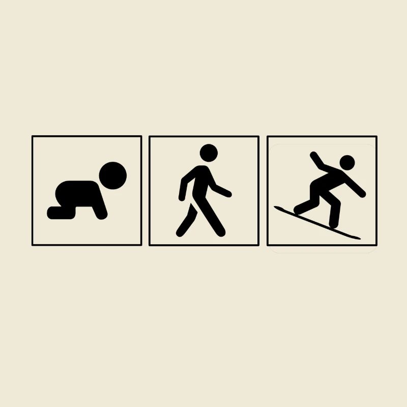 Snowboarder Evolution cadeau Snow Boarder